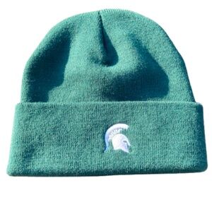 Michigan State MSU Winter Hat Men’s OSFA Beanie Green Michigan State Spartan